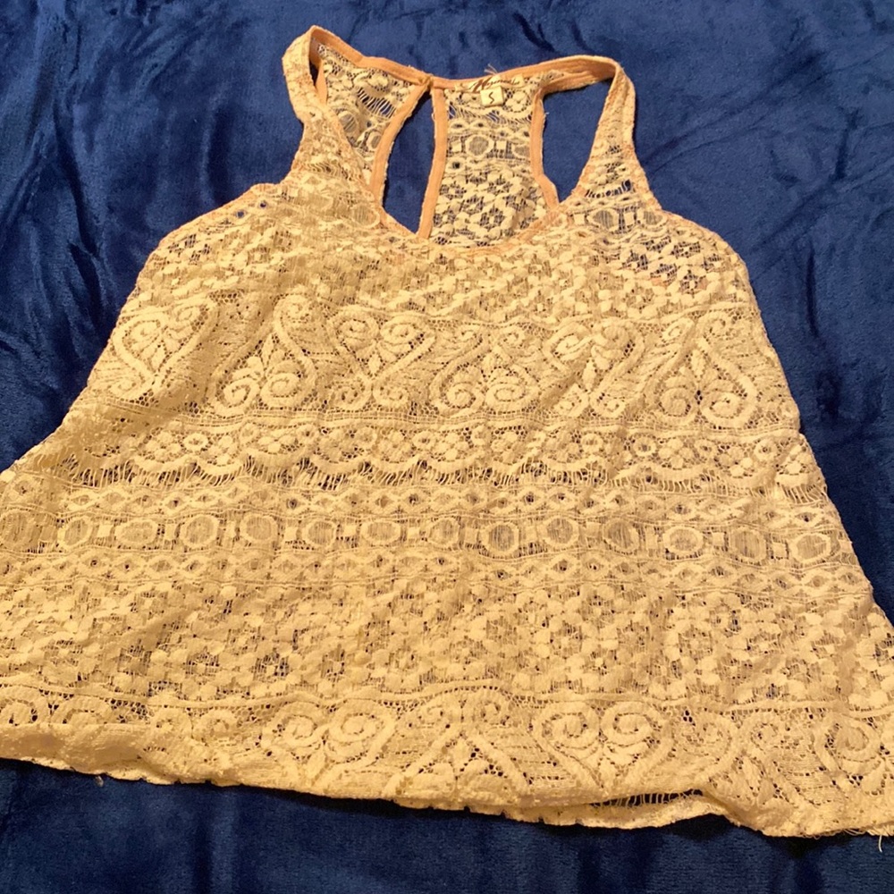 Marineblu Lace Tank Top Size S